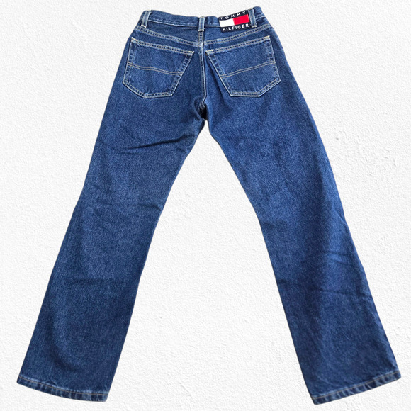 Vintage Tommy Jeans High Rise Straight Leg Denim Jeans Size 28 Y2K 90s USA Made - Picture 9 of 9